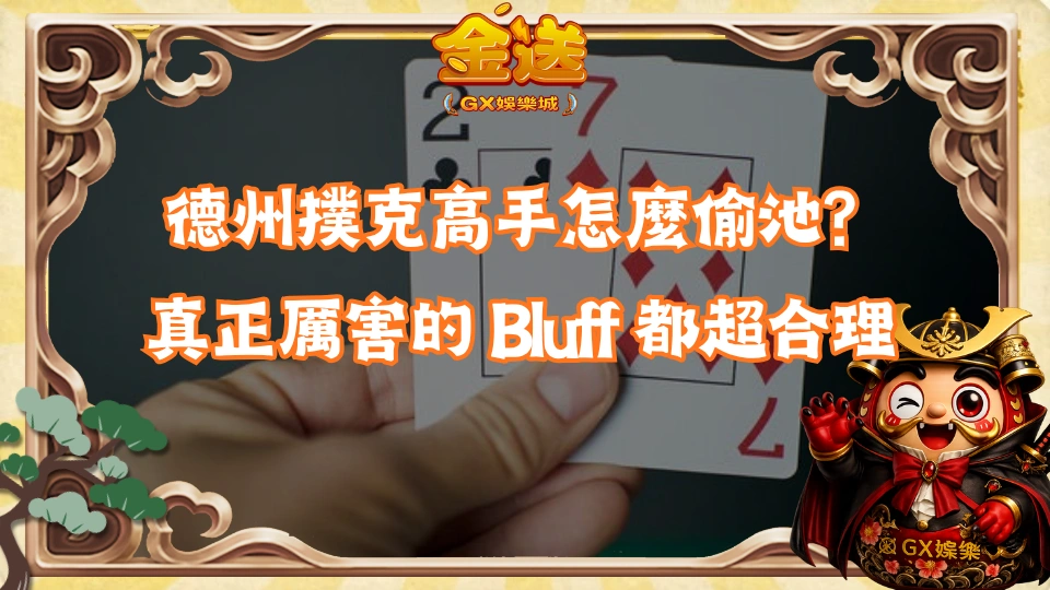 德州撲克高手怎麼偷池？真正厲害的 Bluff 都超合理 